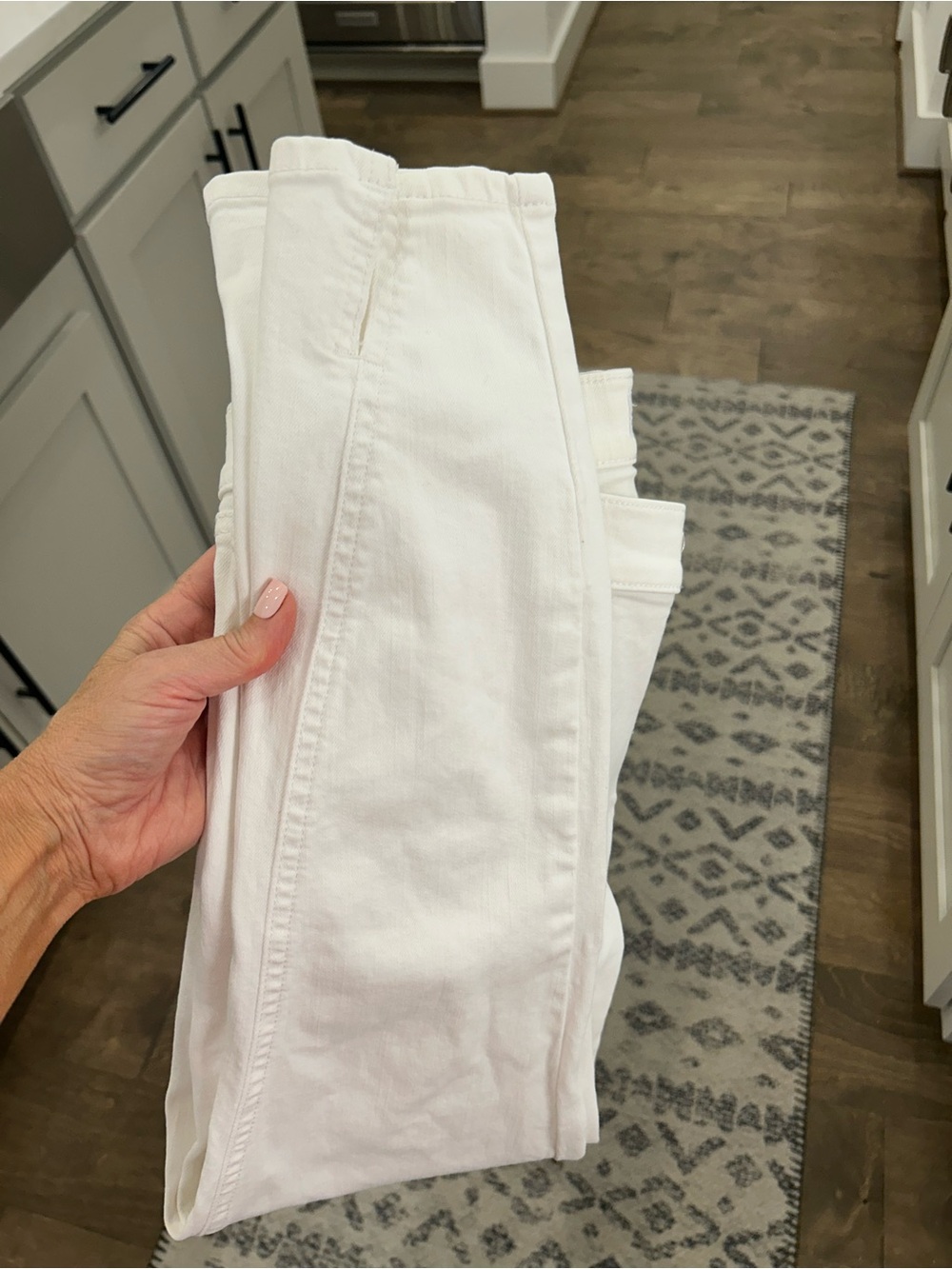 Bright White Lofy Women's Stretch cropped Skinny Jeans